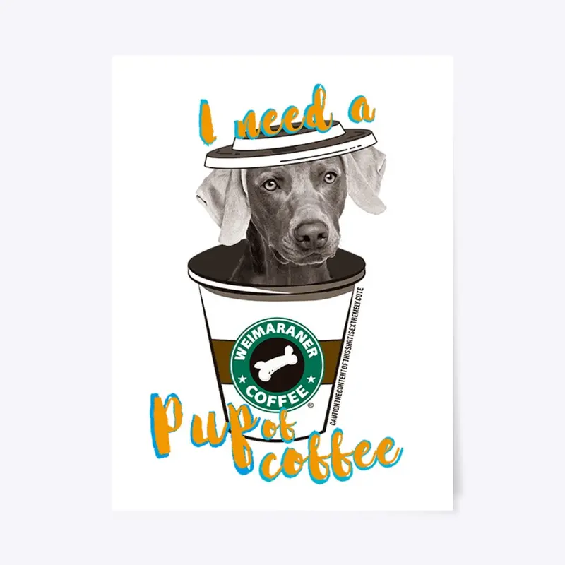 weimaraner ☕️ coffee